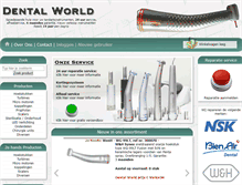 Tablet Screenshot of dentalworld.nl